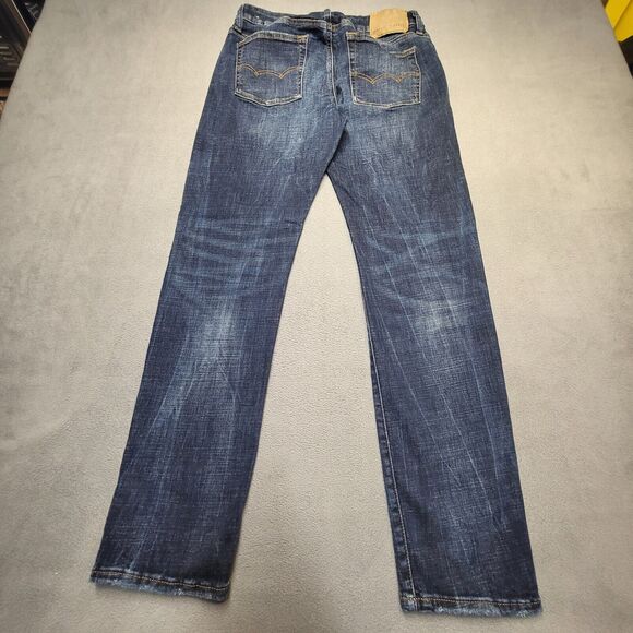 American Eagle Mens 29x29 Slim Straight Jeans Extreme Flex Distressed Denim - Picture 10 of 10